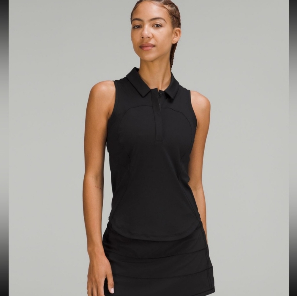 lululemon athletica Black Sleeveless Blouse Sz 6